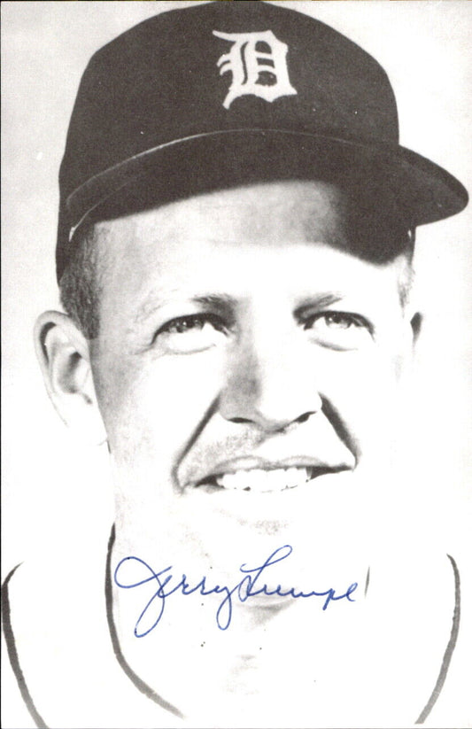 Jerry Lumpe Tigers d. 2014 Signed/Autographed 3x5  Photo 178576
