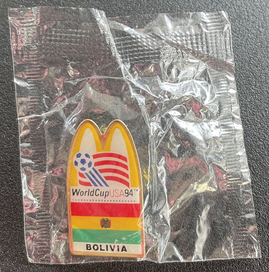 1994 USA World Cup Soccer Commemorative McDonalds Arch Pin - Bolivia 176851