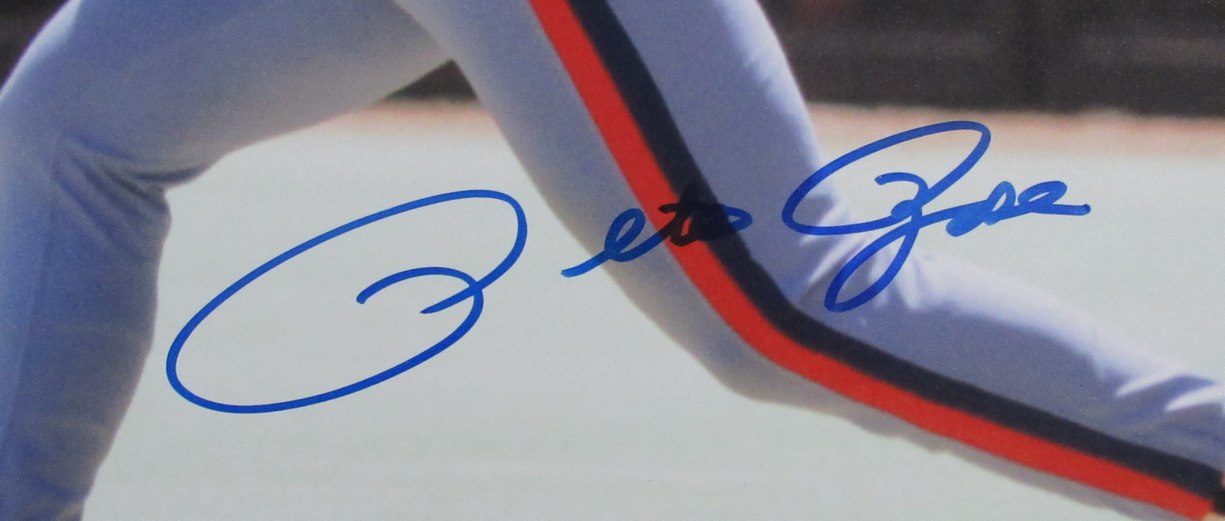Pete Rose Montreal Expos Signed 16x20 Photo JSA 189711