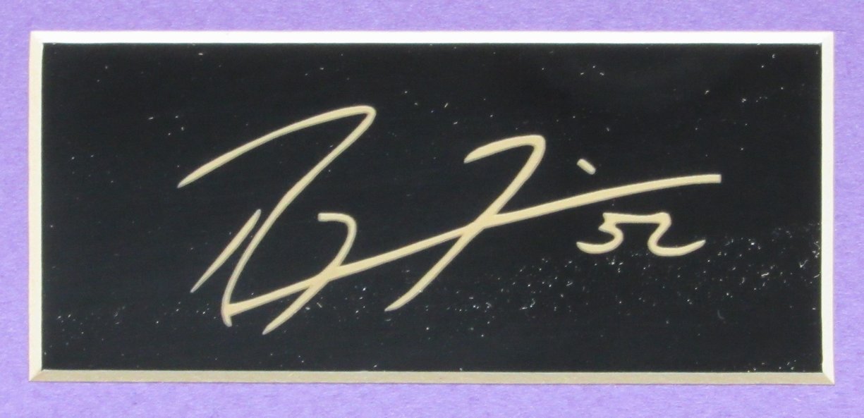 Ray Lewis HOF Ravens 11x14 Photo Laser Autograph Framed 161739