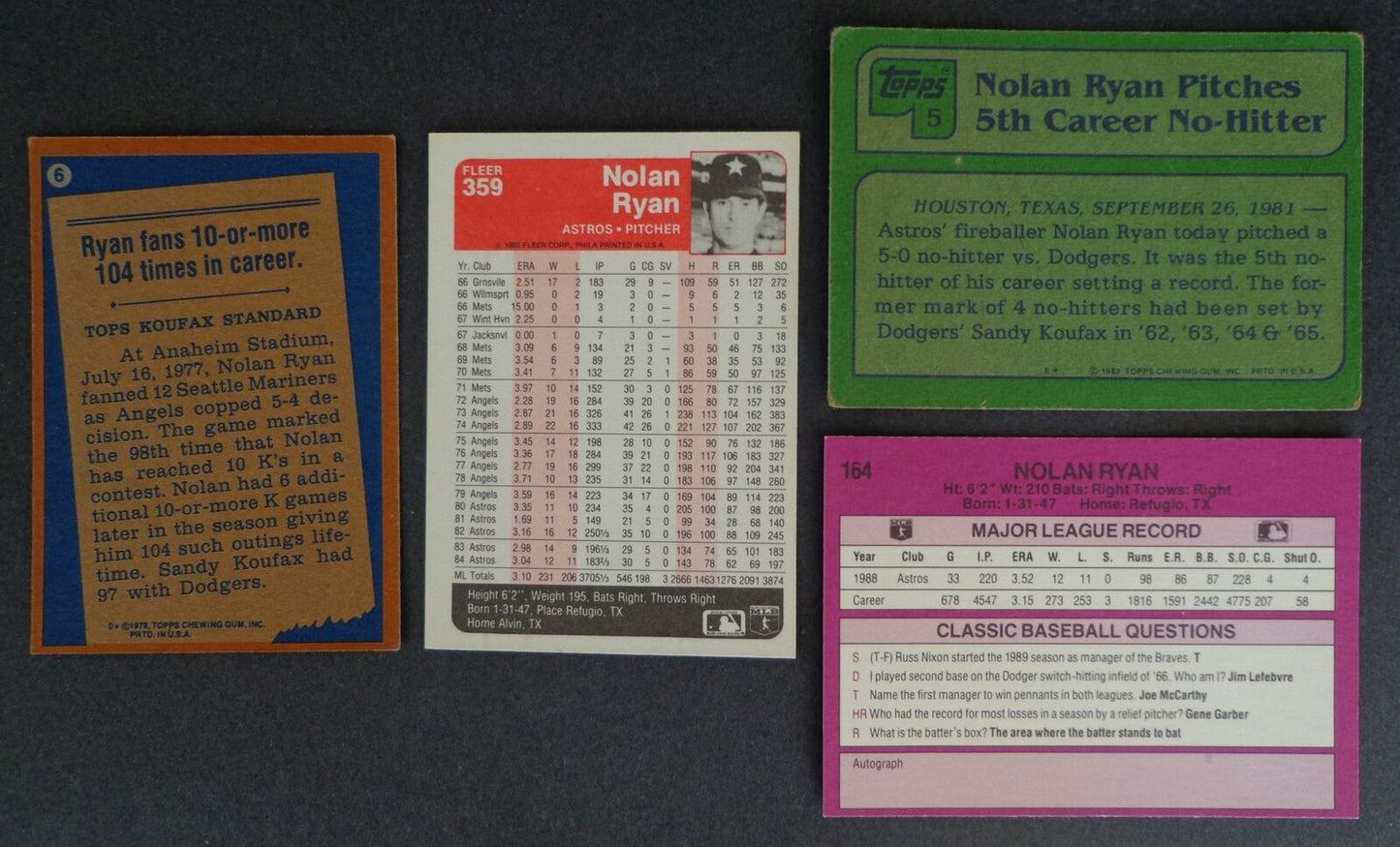 Lot of (63) Nolan Ryan HOF Baseball Cards 177110