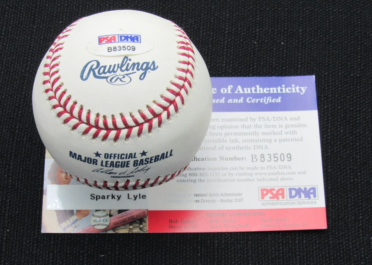 Sparky Lyle Signed/Auto Yankees 100th OML Baseball PSA/DNA 186992