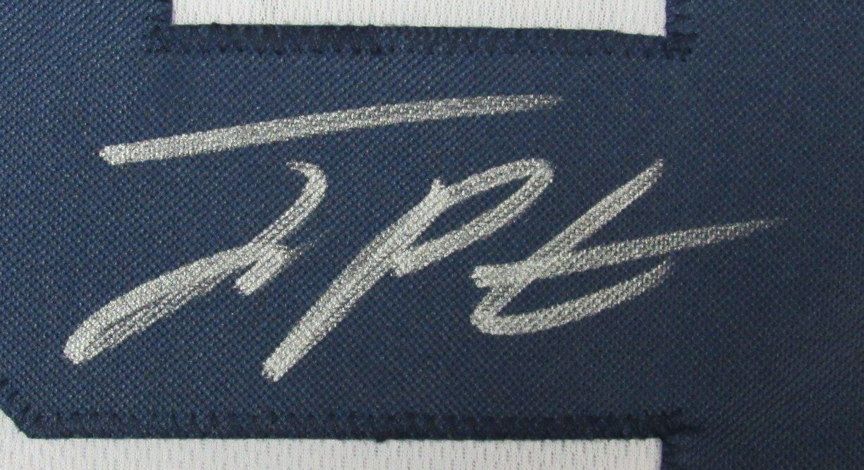 Joey Porter Jr. Autographed/Inscr Custom Football Jersey Penn State PSA/DNA