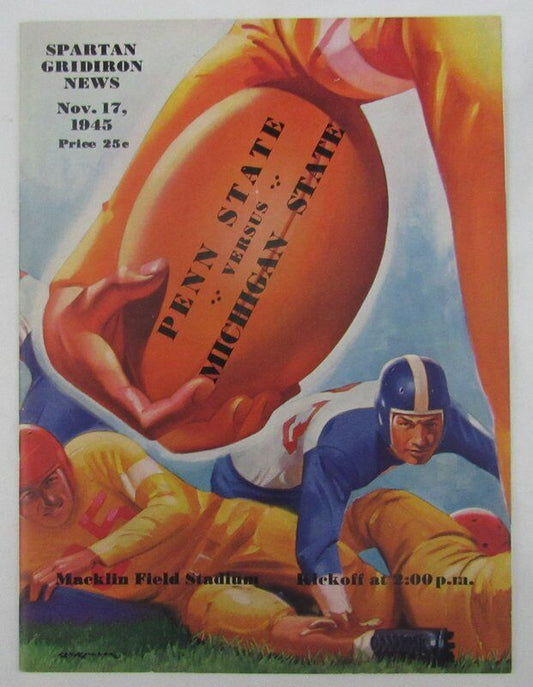 1945 Penn State Nittany Lions vs. Michigan State College Football Program 137573