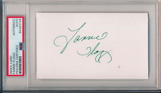 Fannie Flagg Actress Signed/Autographed 3x5 Index Card PSA/DNA 157245