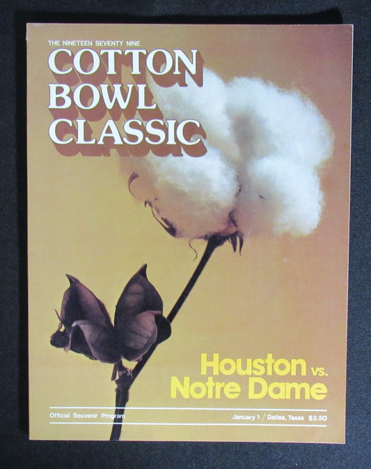 01/1/1979 Cotton Bowl Notre Dame vs. Houston Program 185829