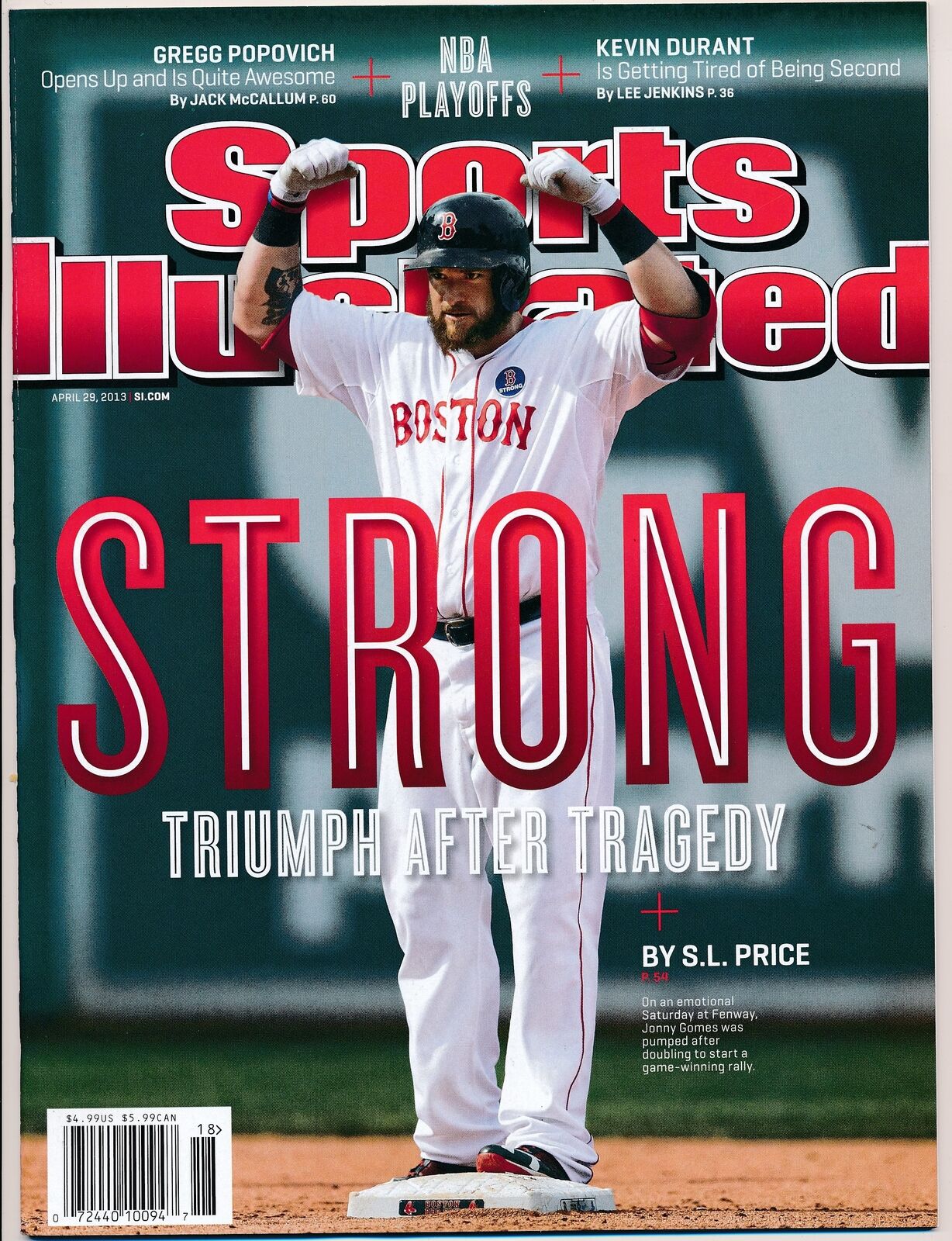 April 29, 2013 Johnny Gomes Sports Illustrated NO LABEL Newsstand Red Sox