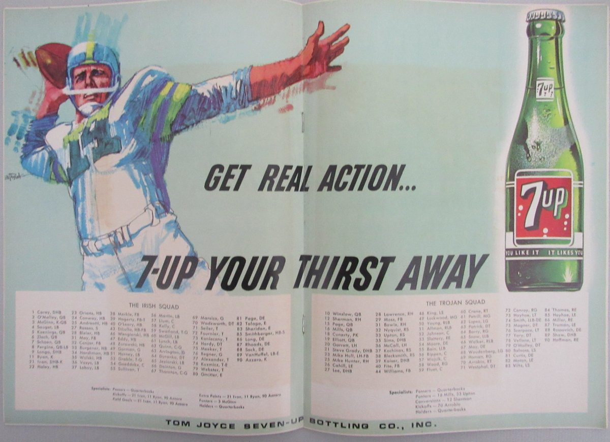October 23, 1965 Southern Cal vs. Notre Dame College Football Program 192263