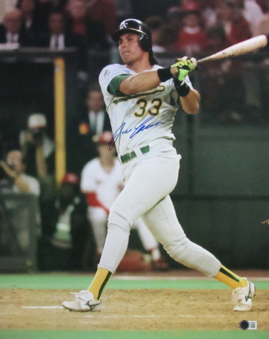 Jose Canseco Signed/Autographed 16x20 Photo Oakland A's Beckett Witness 192388