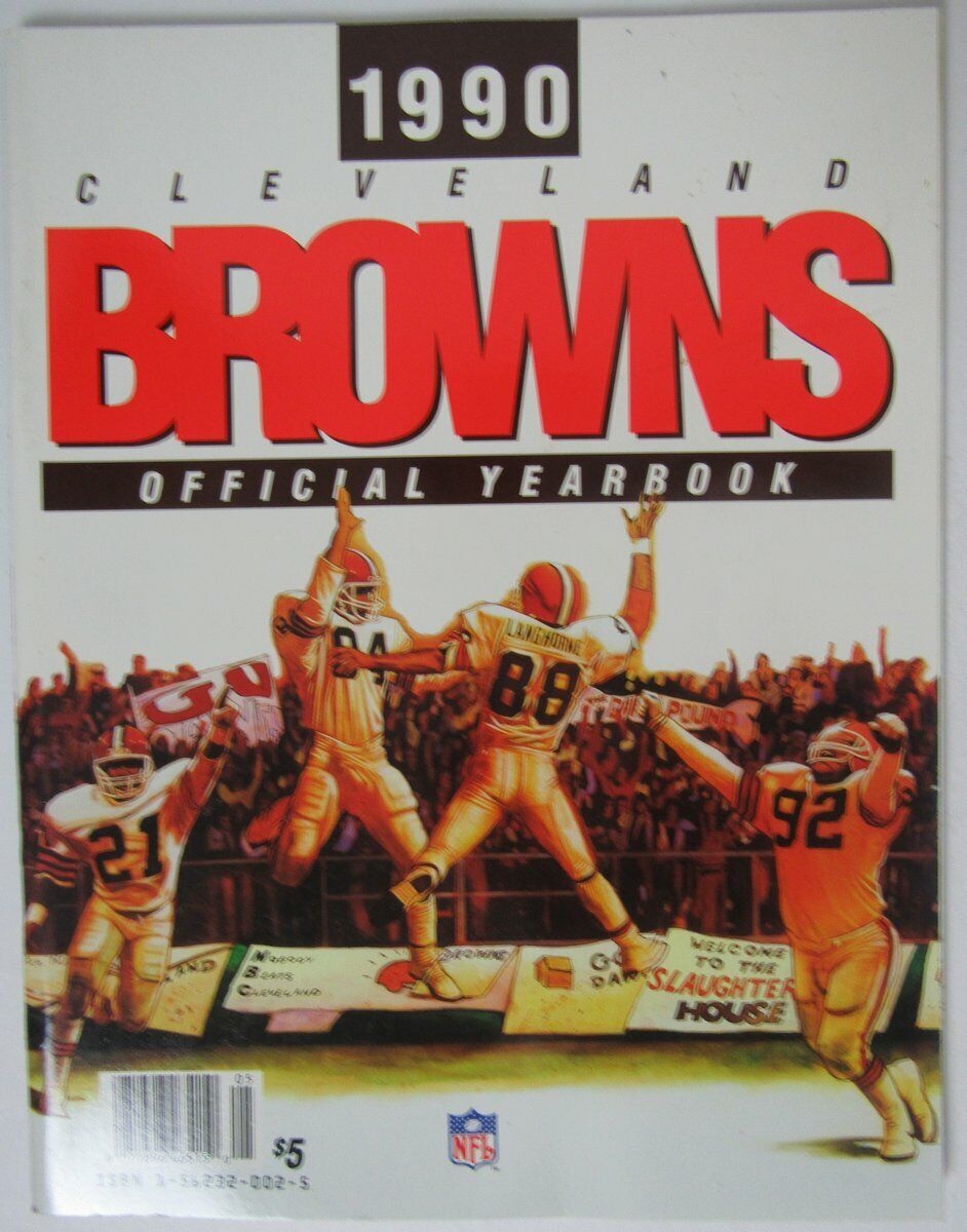 1990 Cleveland Browns NFL Football Official Team Yearbook 146100