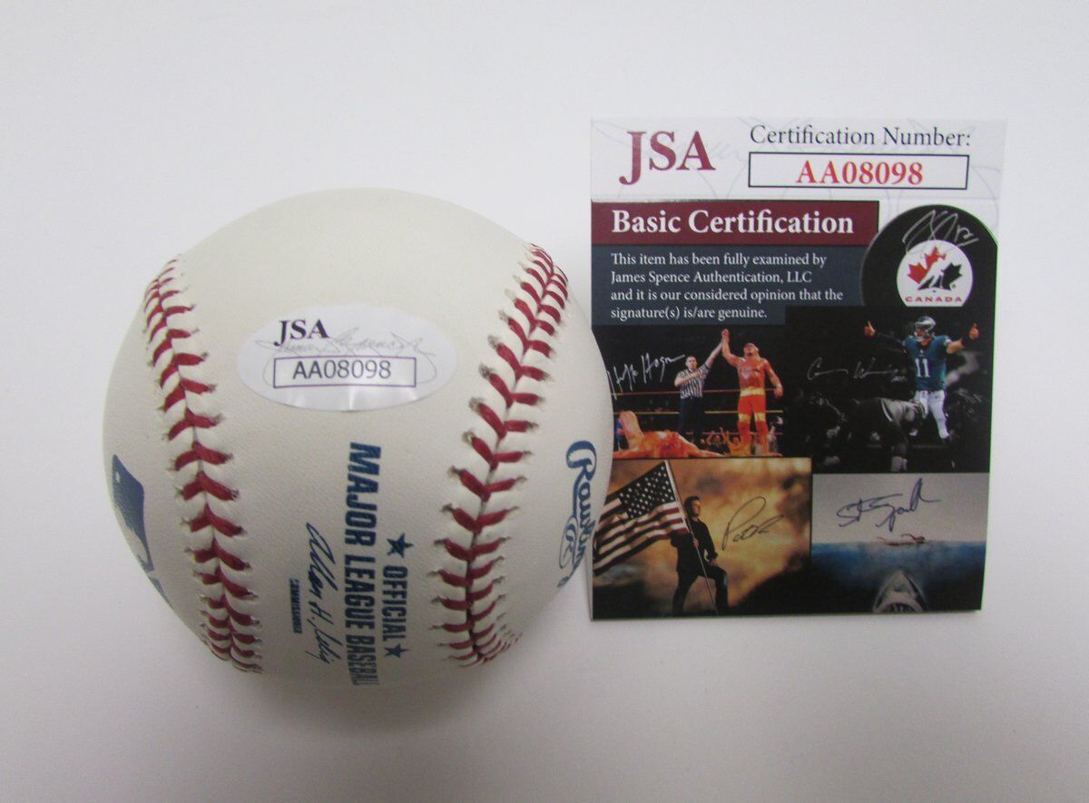 Scott McGregor inscr "83 World Champs" Orioles Signed OML Baseball JSA 138299