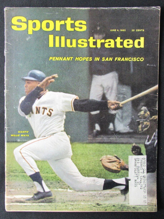 June 4, 1962 Sports Illustrated Magazine Willie Mays San Francisco Giants 176483