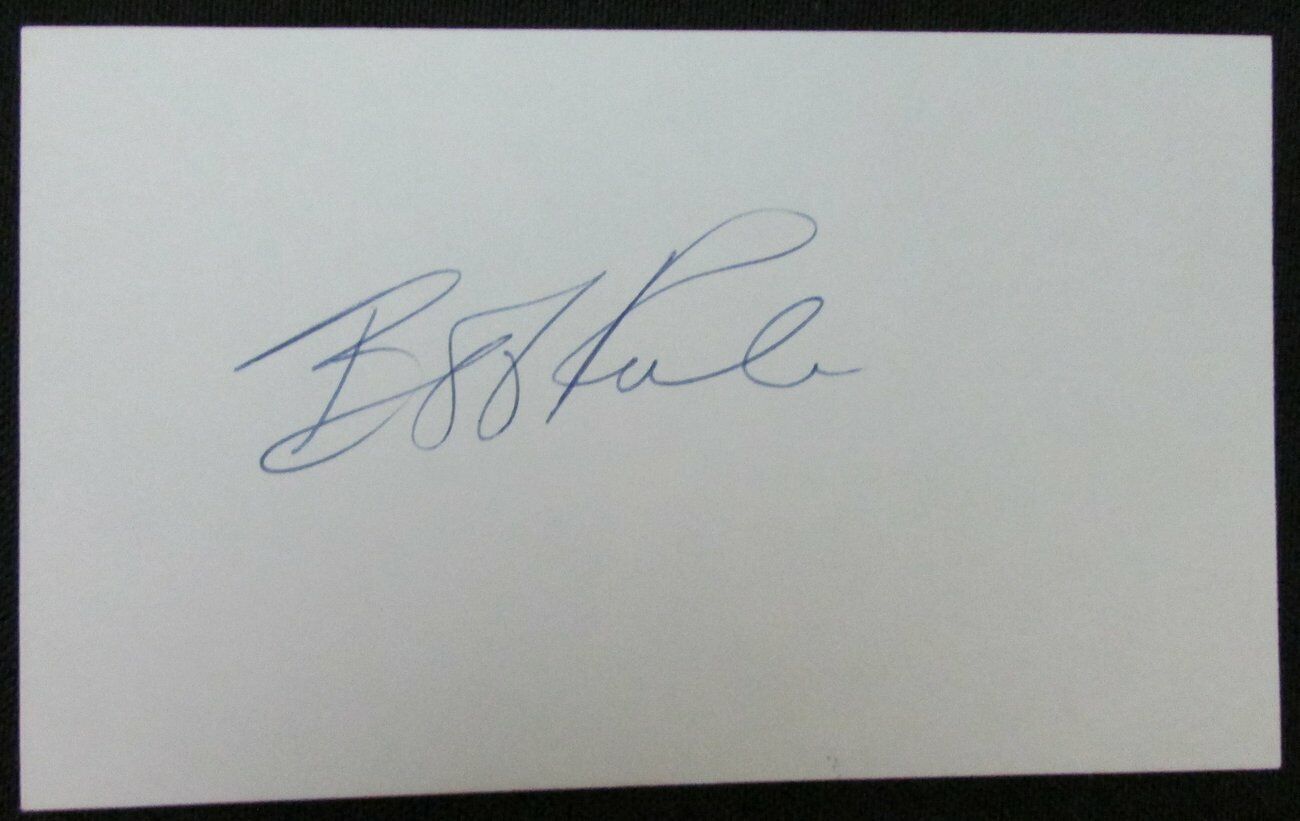 Bob Rule SuperSonics/Cavaliers Signed 3x5 Index Card 151115