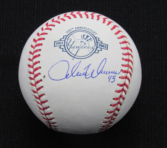 Adam Warren Signed/Auto Yankees 100th OML Baseball MAB Inscr 187113