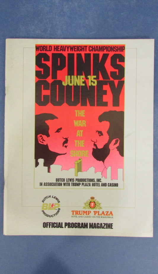 1987 Michael Spinks v. Gerry Cooney Boxing Program War at Shore Atlantic City