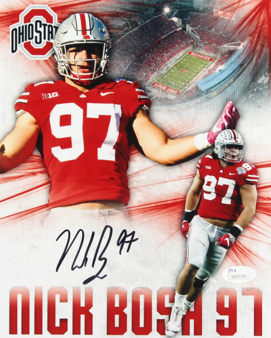 Nick Bosa Ohio State Signed/Autographed 8x10 Photo JSA 155863