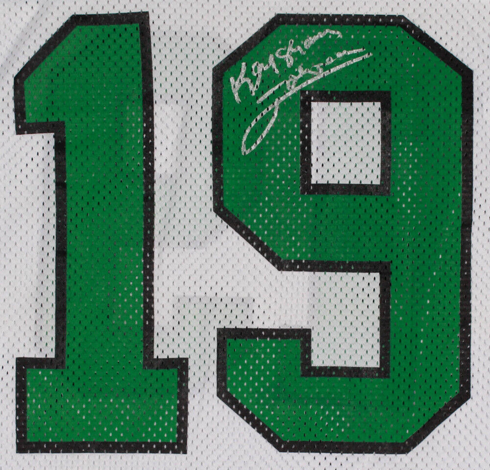 Keyshawn Johnson Signed/Autographed Jets Jersey BAS/Beckett 136505