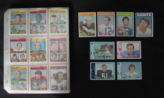 1972 TOPPS Football Complete Card Set (263) Namath, Unitas, Staubach 186151