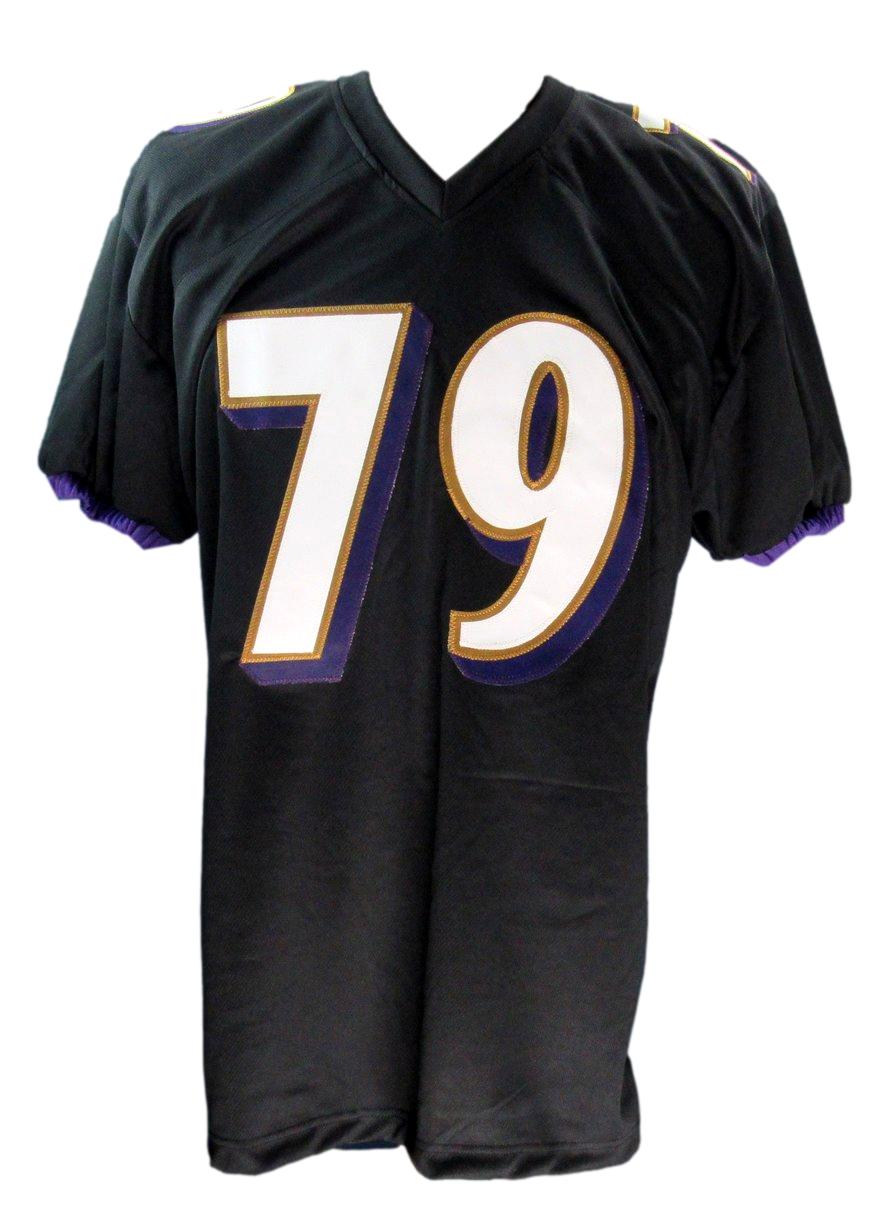 Ronnie Stanley Signed/Auto Custom Black Football Jersey Ravens Beckett 190337