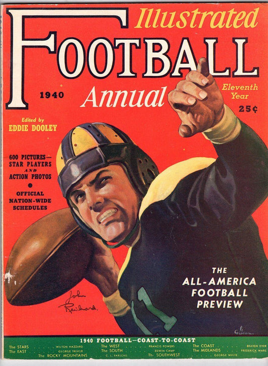 1940 Illustrated Football Annual Magazine 130645