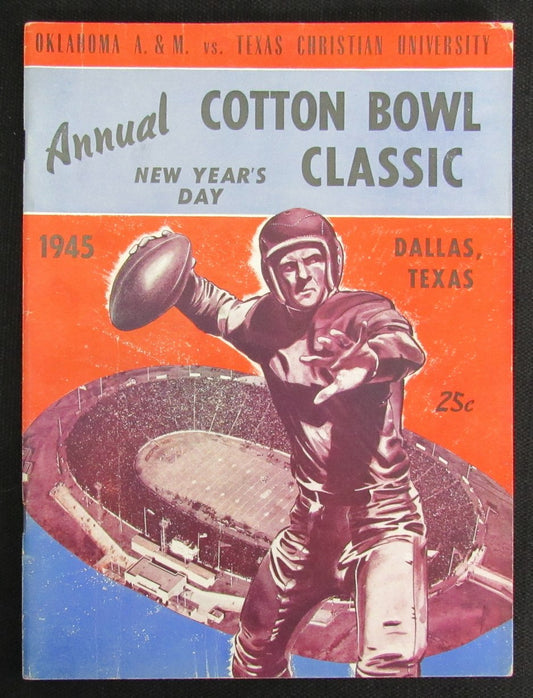 1945 Cotton Bowl Program - Oklahoma A&M vs. TCU 187635