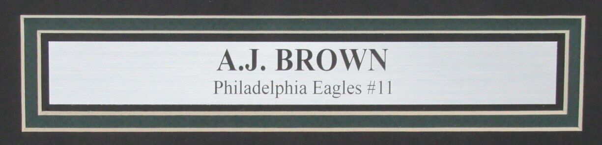A.J. Brown Autographed 16x20 Photo Philadelphia Eagles Framed PSA/DNA 175229