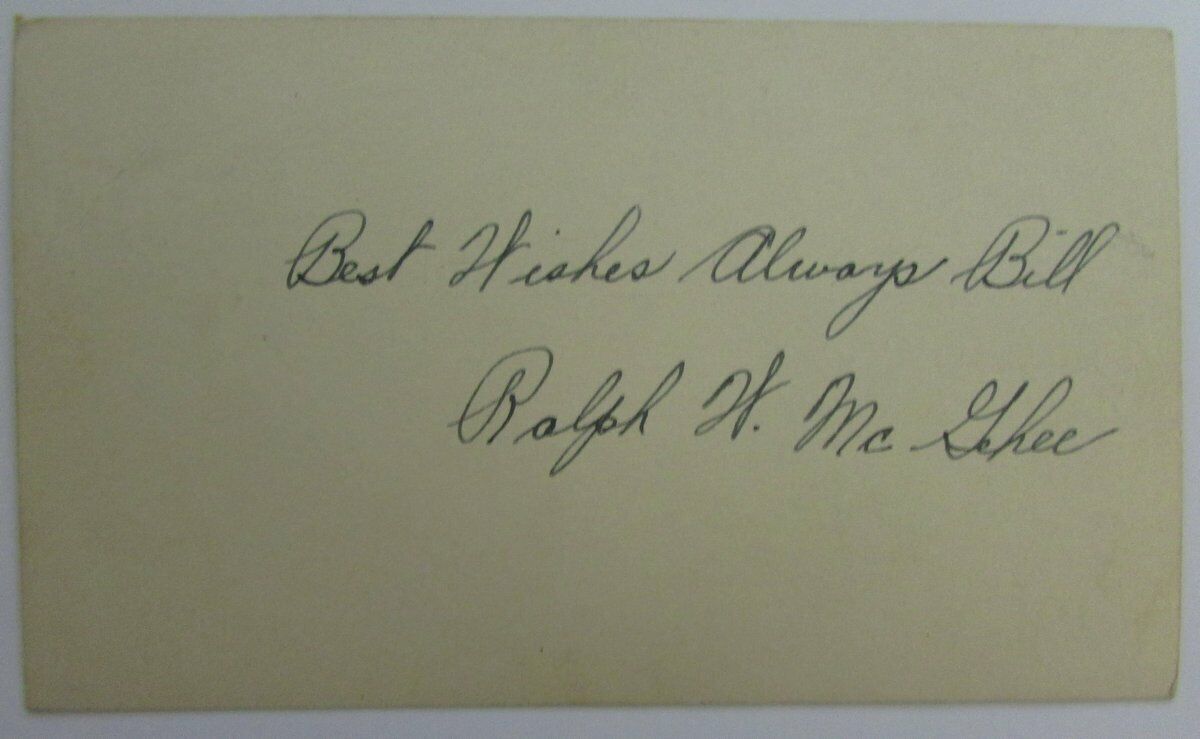 Robert H. McGhee Notre Dame Signed Vintage 1948 GPC Postcard 144823