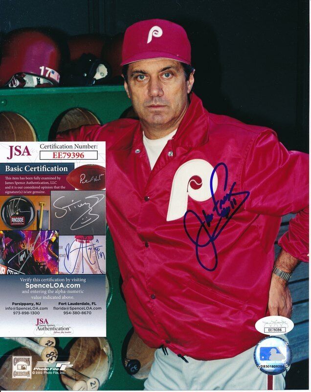 Jim Fregosi 1993 Philadelphia Phillies Signed/Autographed 8x10 Photo JSA 144333