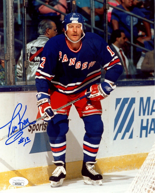 Tim Kerr New York Rangers Signed/Autographed 8x10 Photo JSA 159026