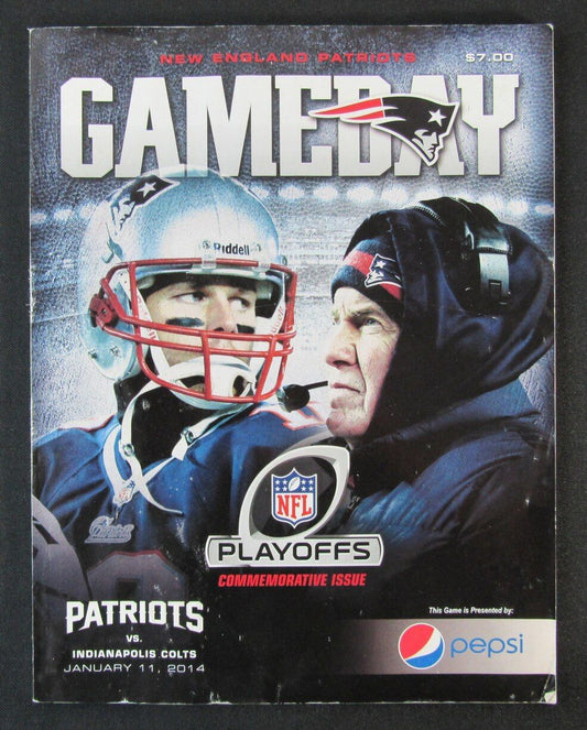 2014 GAMEDAY New England Patriots vs. Indianapolis Colts Playoffs Program 01/11