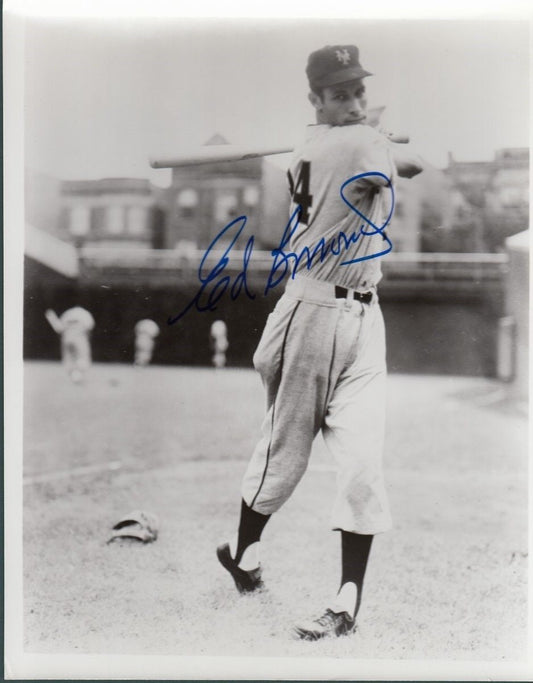 Ed Bressoud Signed/Autographed Giants 8X10 Photo 128634