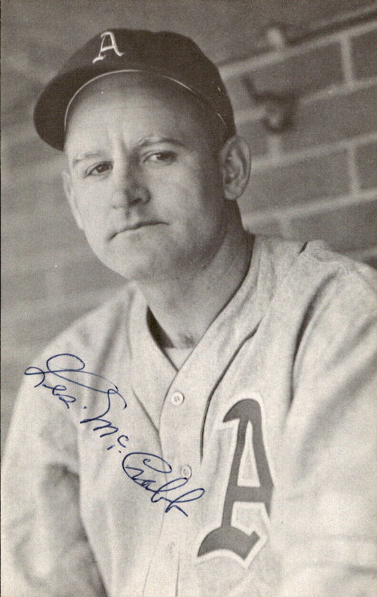 Les McCrabb Athletics d. 2008 Signed/Autographed 3x5  Photo 178619
