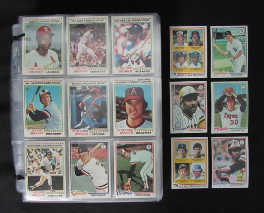 1978 TOPPS Baseball Complete Set (726) in Pocket Pages Ryan, Stargell 184938