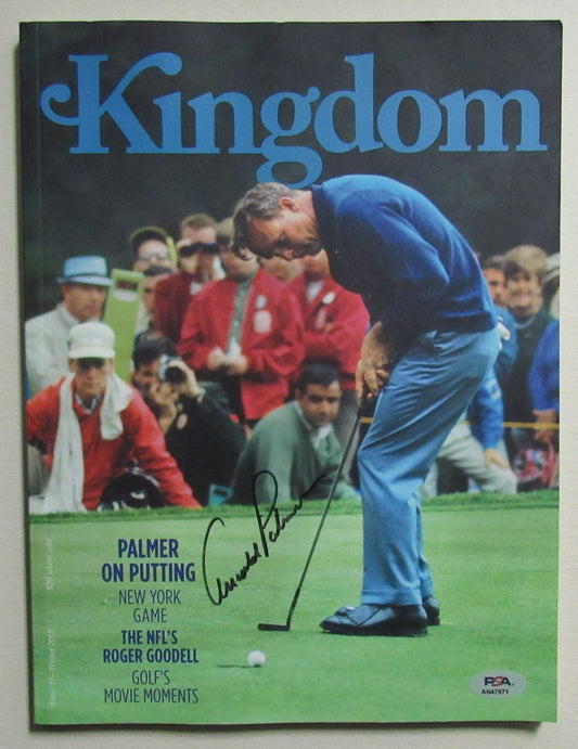 Arnold Palmer Signed/Autographed Winter 2013 Kingdom Magazine PSA/DNA 191594