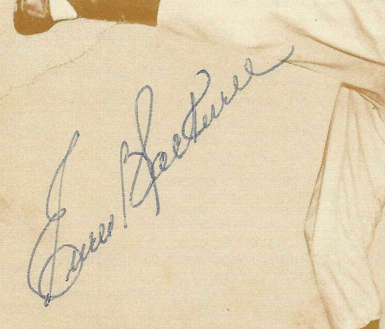 Ewell Blackwell Reds Signed 1980 Art Exhibit 3x5 B/W Photo Card 150354