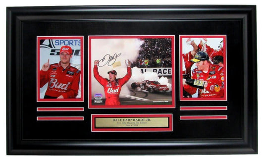 Dale Earnhardt Jr. NASCAR Signed Photo Collage Framed Fanatics 146946