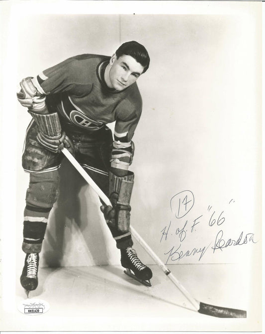 Kenny Reardon Montreal Canadiens Signed/Autographed 8x10 B/W Photo JSA 151019