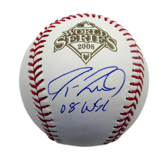Jason Werth Signed/Inscribed 2008 World Series Baseball Phillies JSA 190788