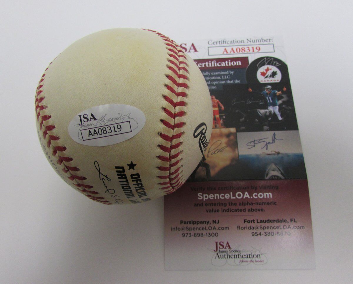 Andy Seminick Phillies Signed ONL Baseball JSA 138205