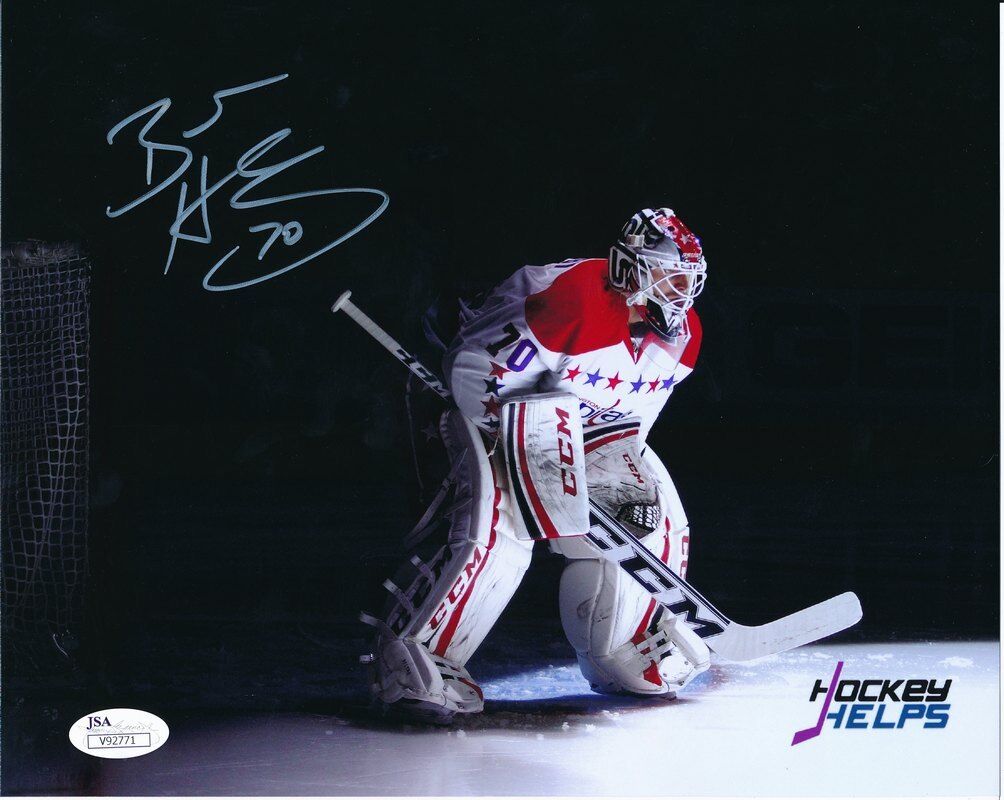 Braden Holtby Washington Capitals Autographed 8x10 Color Photo JSA 141457