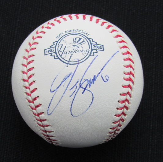 J.T. Snow Signed/Auto Yankees 100th OML Baseball JSA  186784