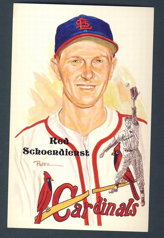 Red Schoendienst Cardinals Unsigned Perez-Steele 11th Series Postcard 124284