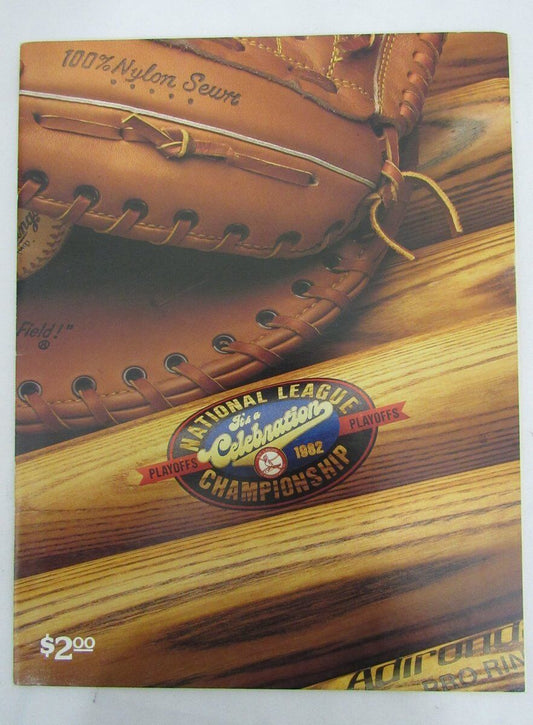 1982 NLCS St. Louis Cardinals Vs. Atlanta Braves Program 131829