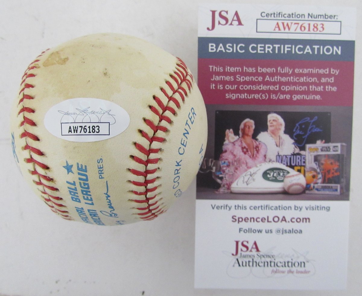 Dave Righetti Signed/Autographed OAL Baseball New York Yankees JSA 192456