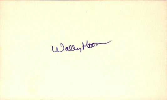 Wally Moon Cardinals 54 ROY d.2018 Signed/Autographed 3x5 Index Card  162487