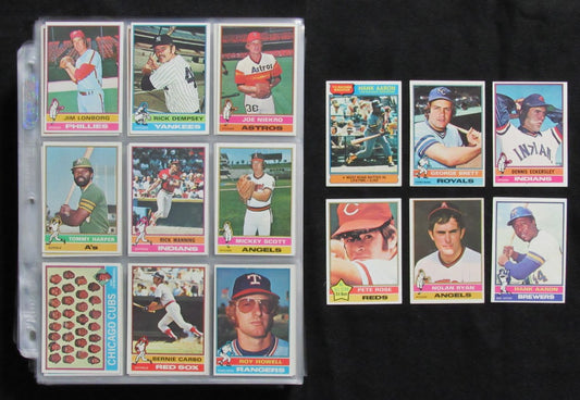 1976 Topps Baseball Complete Set (660) w/Traded (44) Brettt RC Yount RC 189823