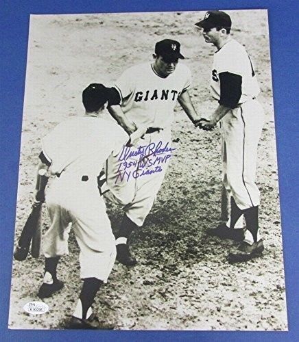 Dusty Rhodes New York Giants Signed/Inscribed 1954 WS MVP 11x14 Photo JSA 133437