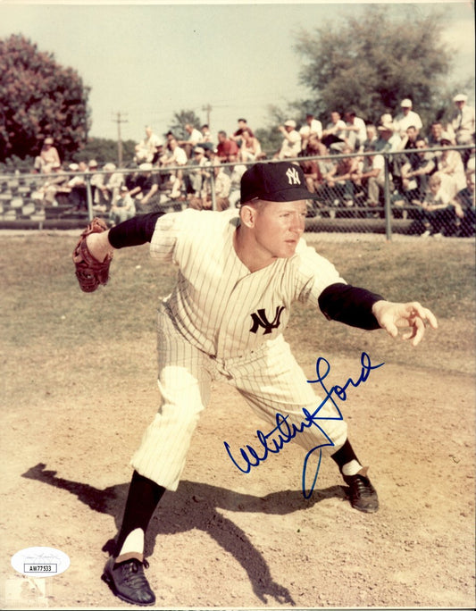 Whitey Ford HOF Signed/Autographed 8x10 Photo New York Yankees JSA 191456