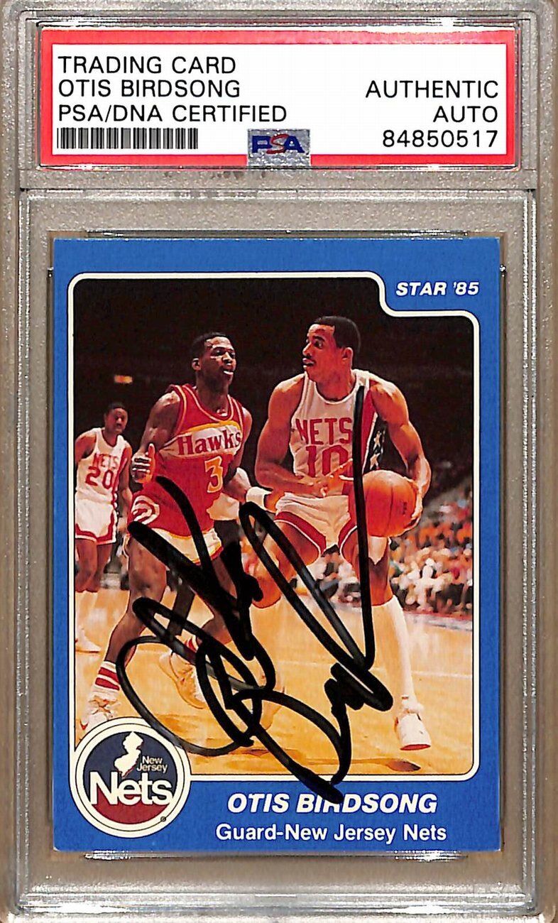 1984-85 Star Company #89 Otis Birdsong Nets Signed/Auto Card PSA/DNA 178849