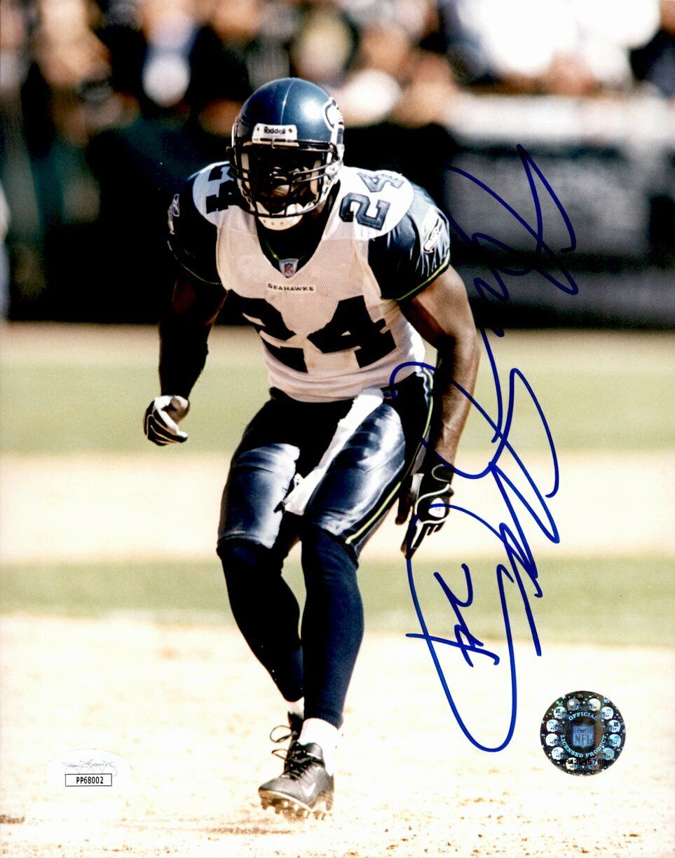 Shawn Springs Seattle Seahawks  Signed/Autographed  8x10 Photo JSA 161553